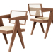 Conjunto de muebles de madera VISTA. 3D modelo Compro - render