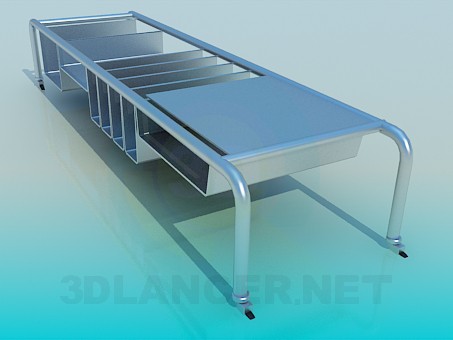 3d model Movable table for the books - preview