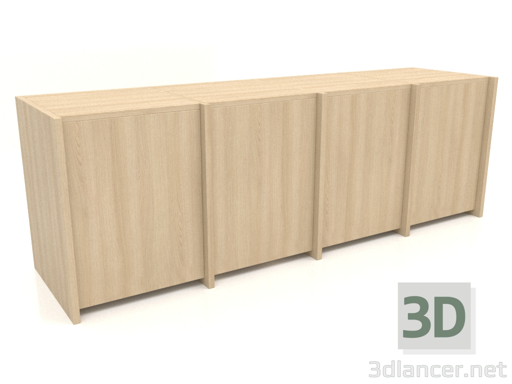 modello 3D Armadio ST 07 (1530х409х516, legno bianco) - anteprima