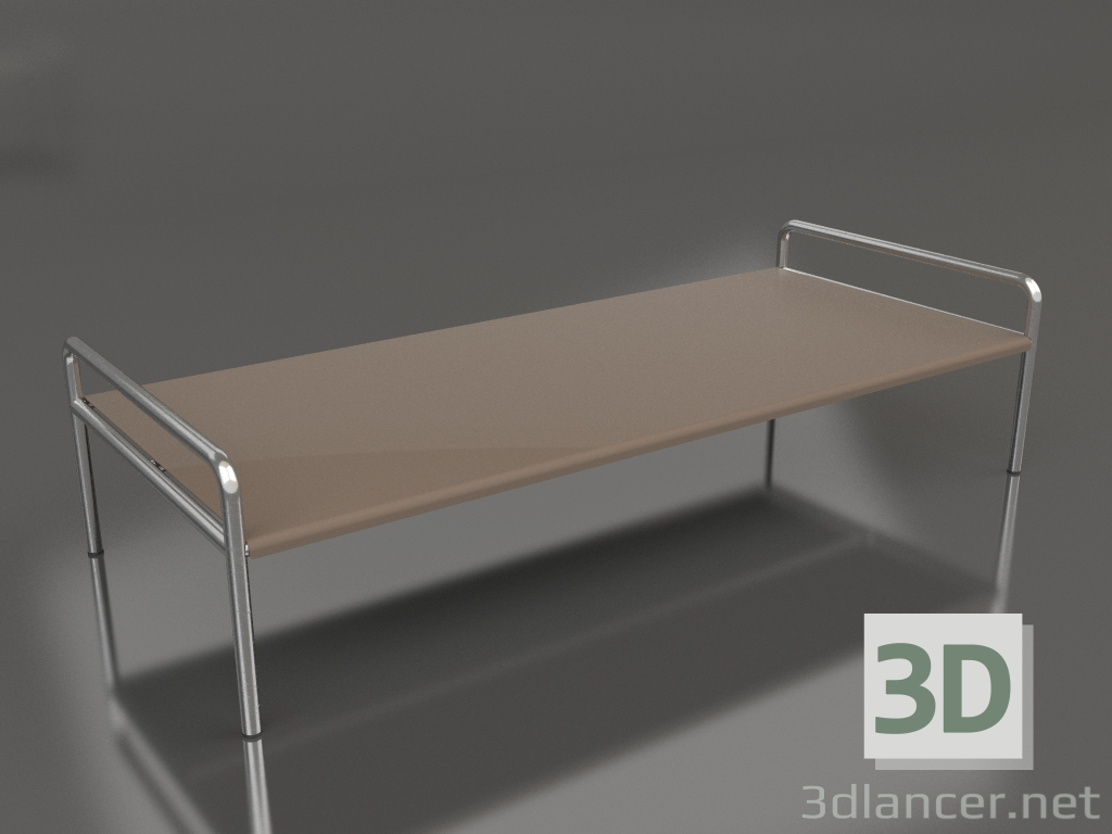 modèle 3D Table basse 153 avec un plateau en aluminium (Bronze) - preview