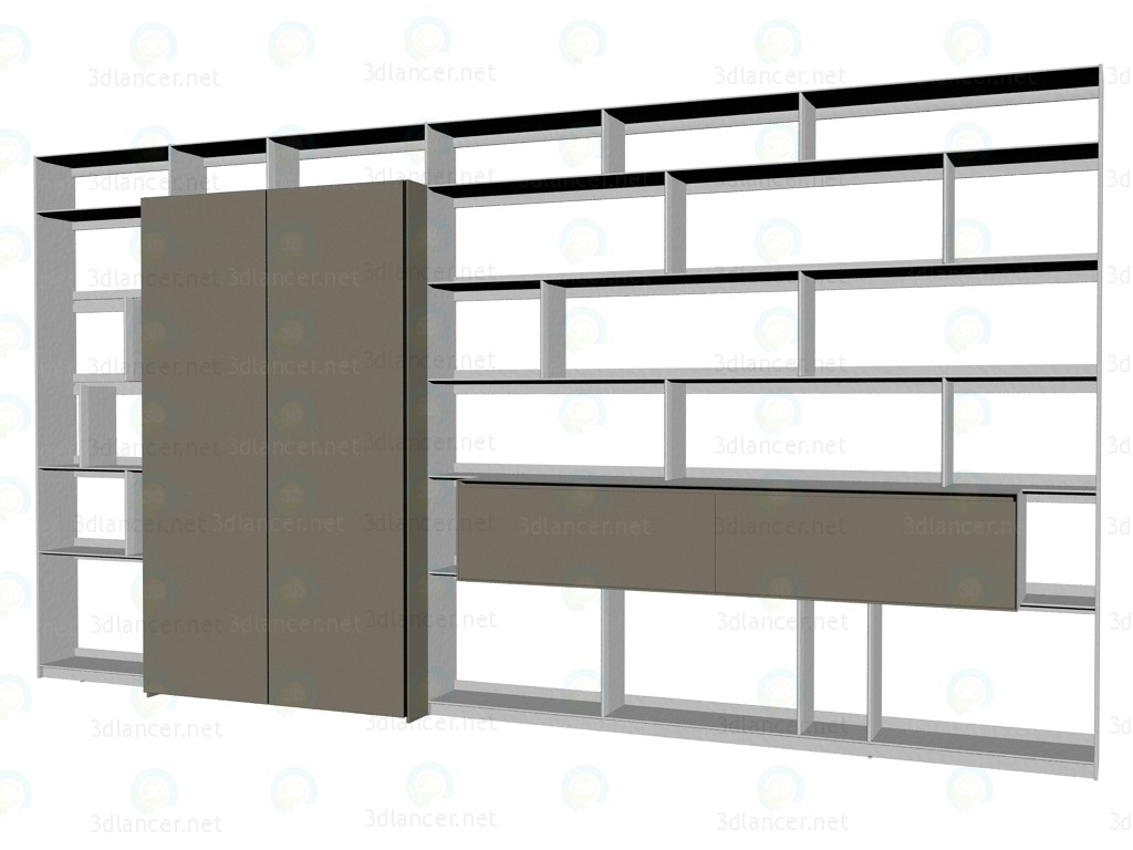 3d model Sistema de mobiliario (rack) FC0919 - vista previa