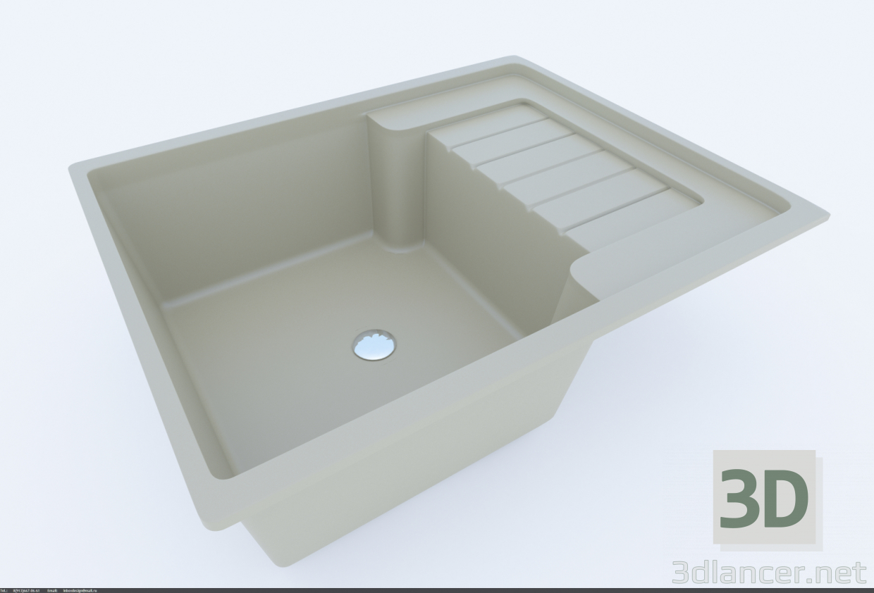 modello 3D di Lavare Bianco Zia 40 S comprare - rendering