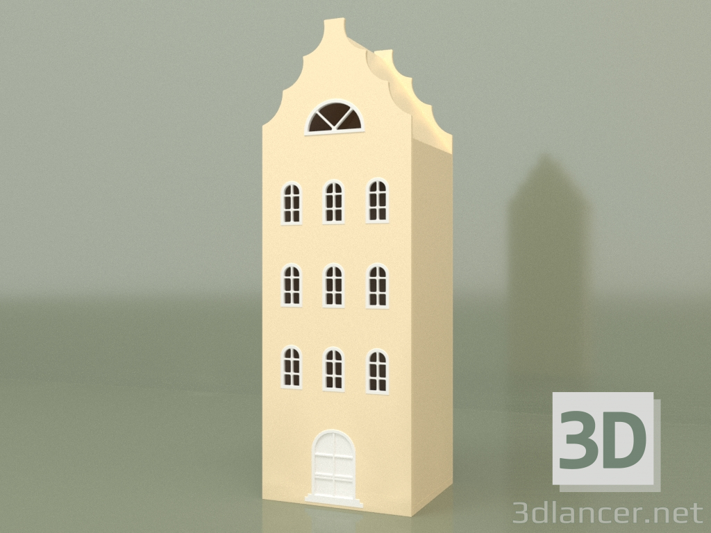 modèle 3D Armoire maison XL-9 (Crème) - preview