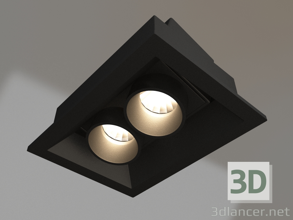 modello 3D Lampada MS-ORIENT-BUILT-TURN-TC-S67x90-5W Day4000 (BK-BK, 30 gradi, 230V) - anteprima