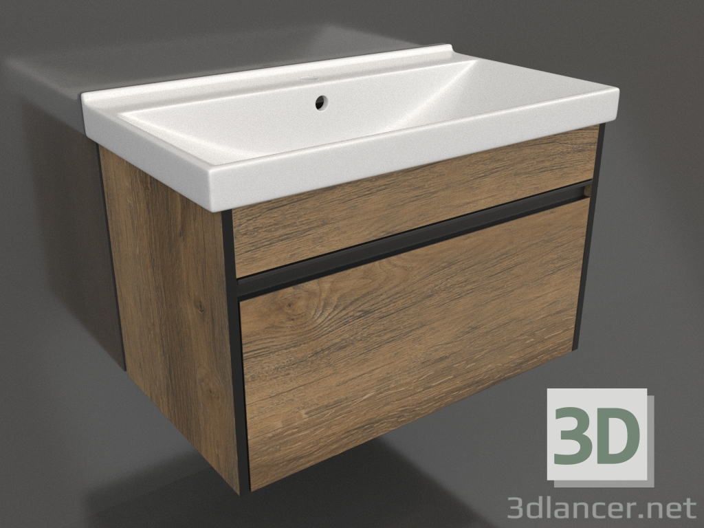 3d model Hanging cabinet 80 cm (URB0108DB) - preview