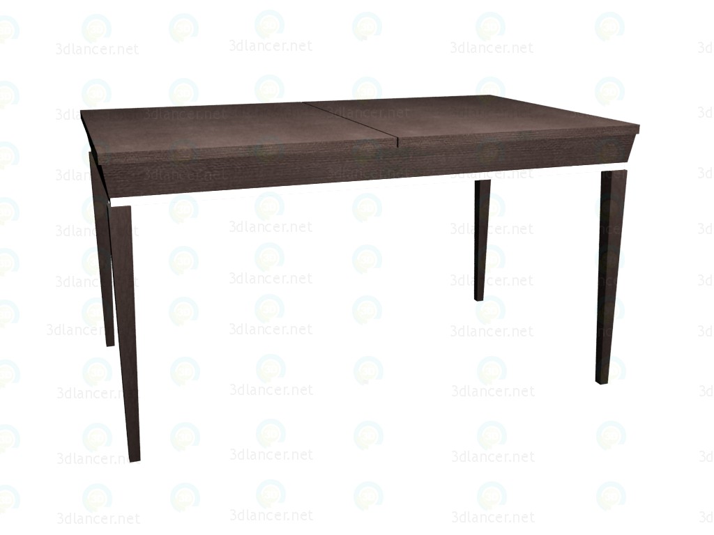 3d модель Розкладний стіл (складений) 140 – превью