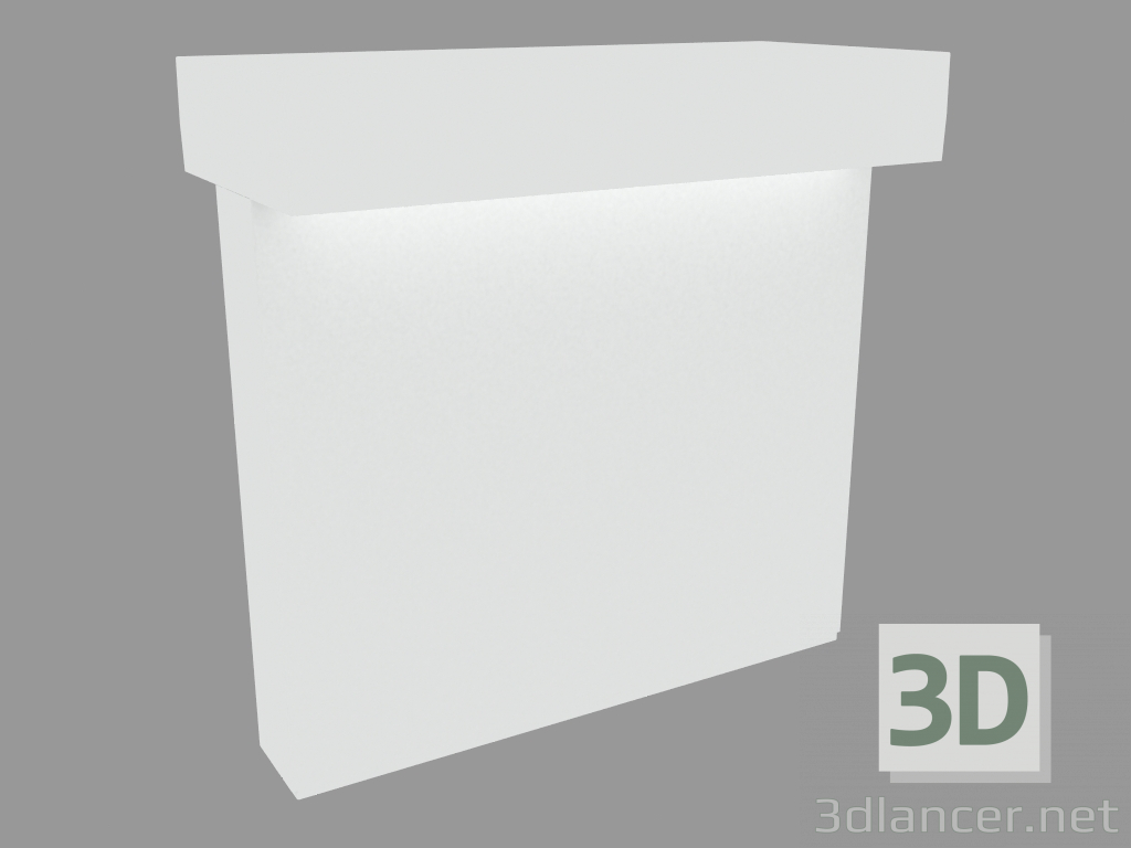 modèle 3D Lampadaire MINI-LOOK BOLLARD DOUBLE ÉMISSION H. 220mm (S7215W) - preview