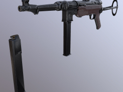 Пістолет-кулемет mp 38 40 3d модель