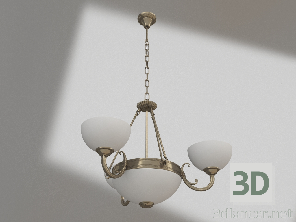 3D modeli Asılı lamba Herbert (FR2012-PL-06-BZ) - önizleme