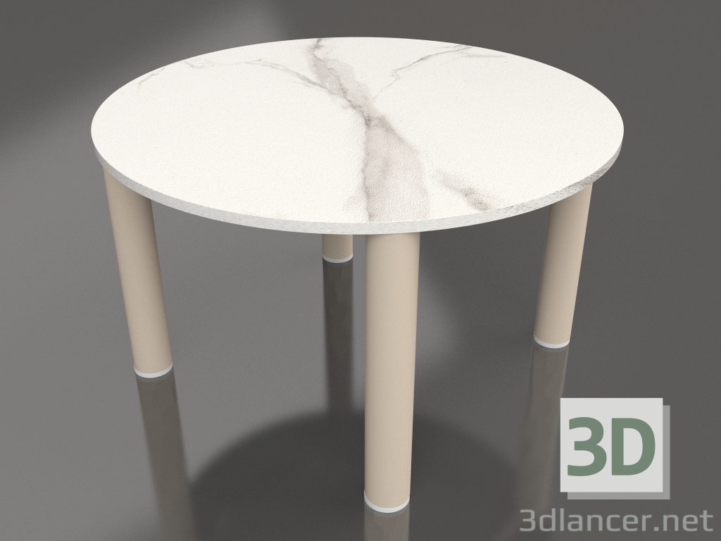 3d модель Стол журнальный D 60 (Sand, DEKTON Aura) – превью