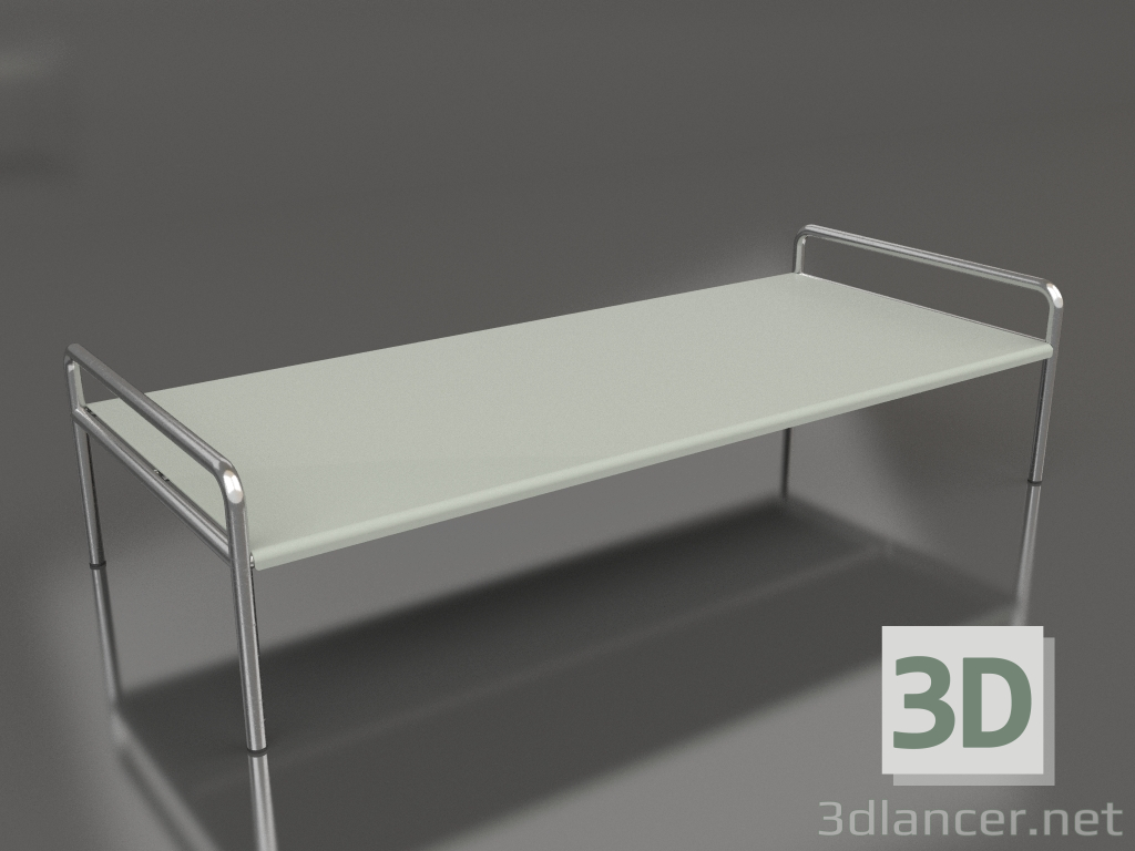 modèle 3D Table basse 153 avec un plateau en aluminium (Gris Ciment) - preview