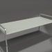 modèle 3D Table basse 153 avec un plateau en aluminium (Gris Ciment) - preview