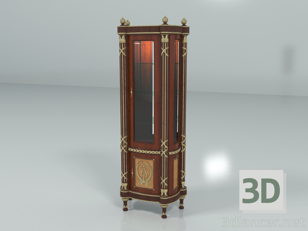 3 डी मॉडल 1-दरवाजा अलमारी (कला। 14110) - पूर्वावलोकन