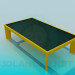 3d model Coffee table with dark glass - preview