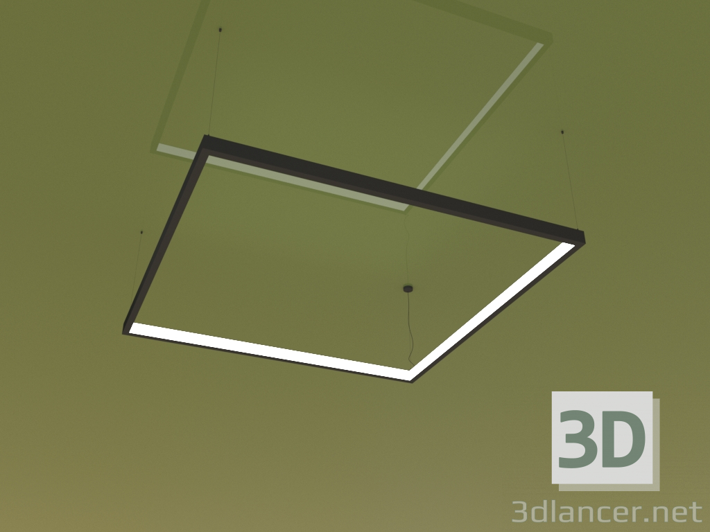 modello 3D Apparecchio KVADRATO DENTRO (1850 mm) - anteprima