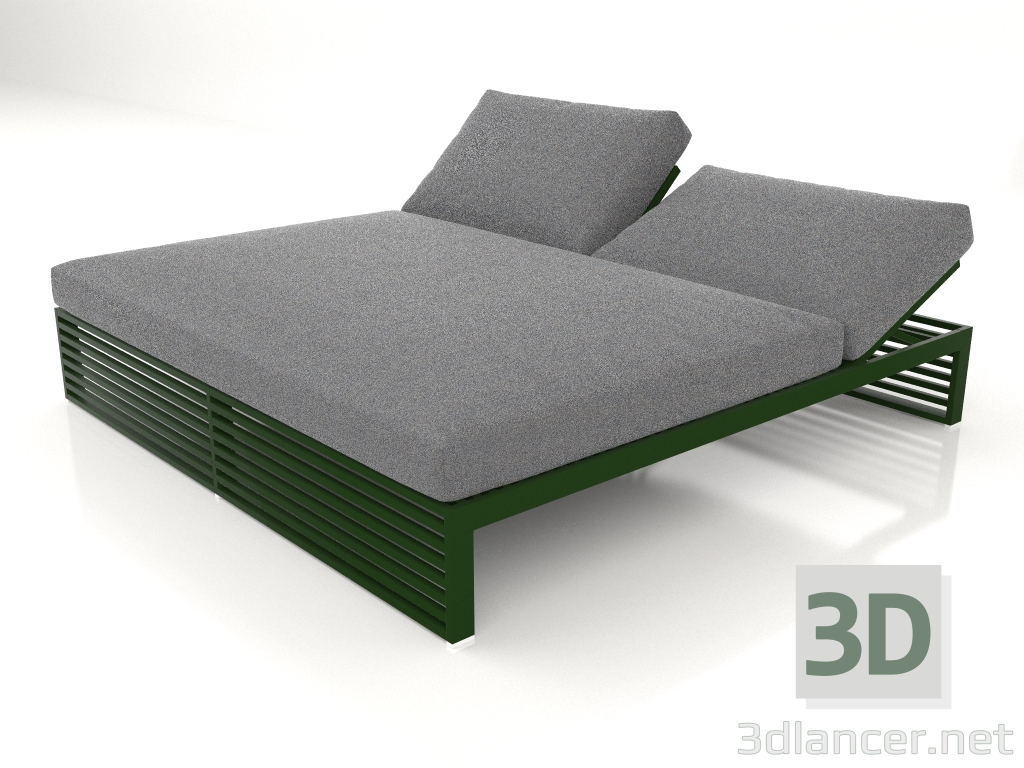 3d model Bed for rest 200 (Bottle green) - preview
