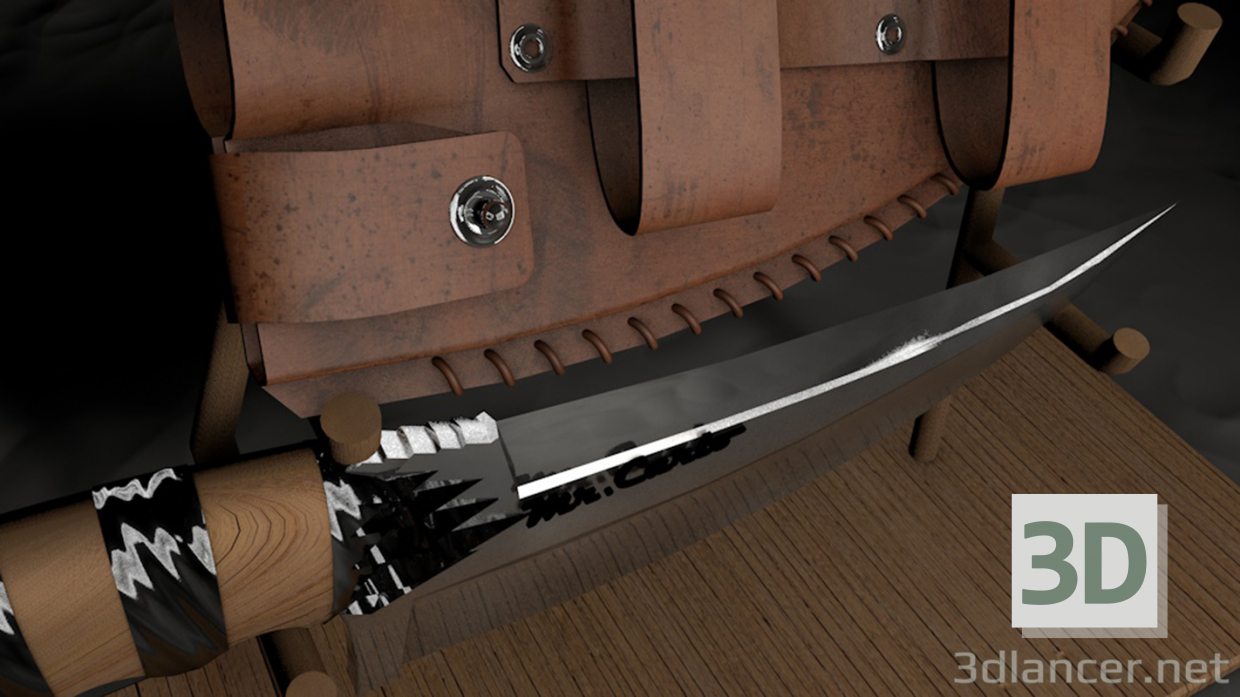 3d knife model buy - render