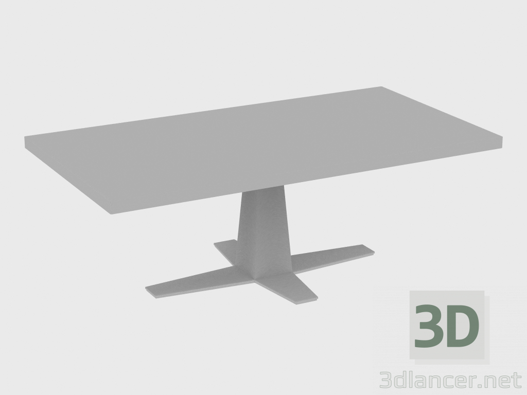 3 डी मॉडल खाने की मेज रिम टेबल केबल (220x110xH76) - पूर्वावलोकन