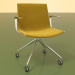 3d model Chair 6205 (4 castors, with armrests, LU1, with padding and pillow) - preview