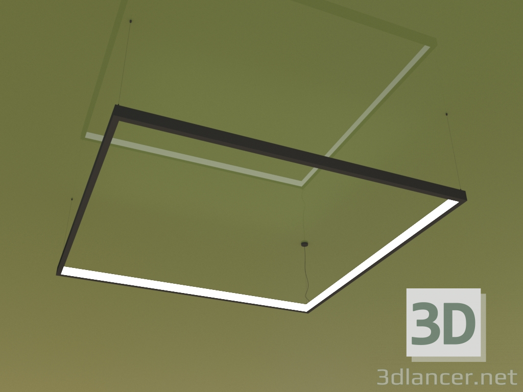 3D Modell Leuchte KVADRATO DENTRO (2205 mm) - Vorschau
