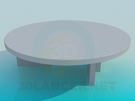 3D modeli Orijinal yuvarlak masa - önizleme