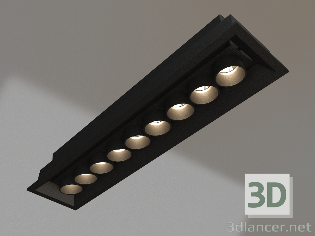 modello 3D Lampada MS-ORIENT-BUILT-TURN-TC-S67x300-20W Warm3000 (BK-BK, 30 gradi, 230V) - anteprima