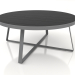 modèle 3D Table à manger ronde Ø175 (DEKTON Domoos, Anthracite) - preview