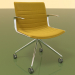 3d model Chair 6201 (4 castors, with armrests, LU1, with padding) - preview