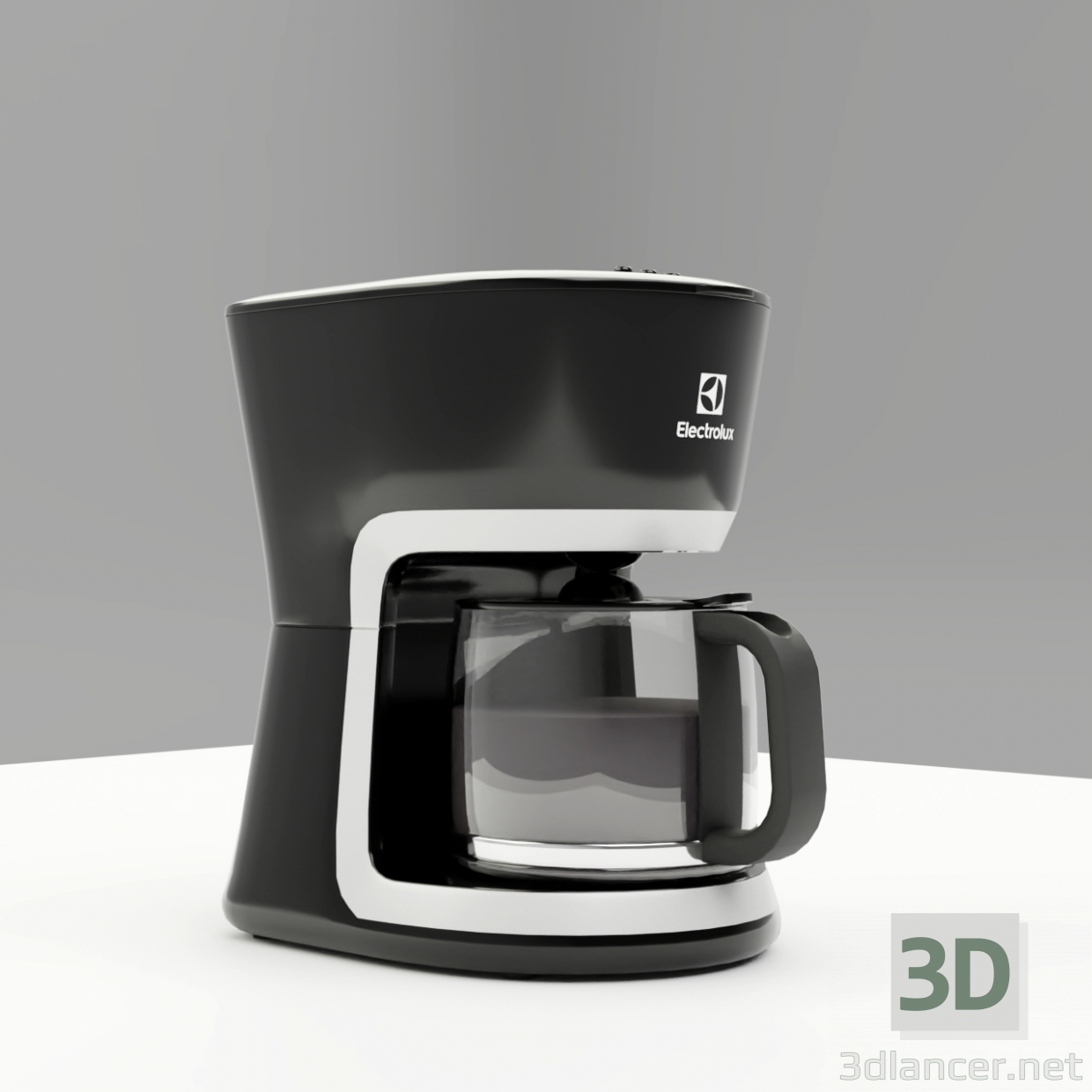 modello 3D di Caffettiera Electrolux Ecm 3505 comprare - rendering