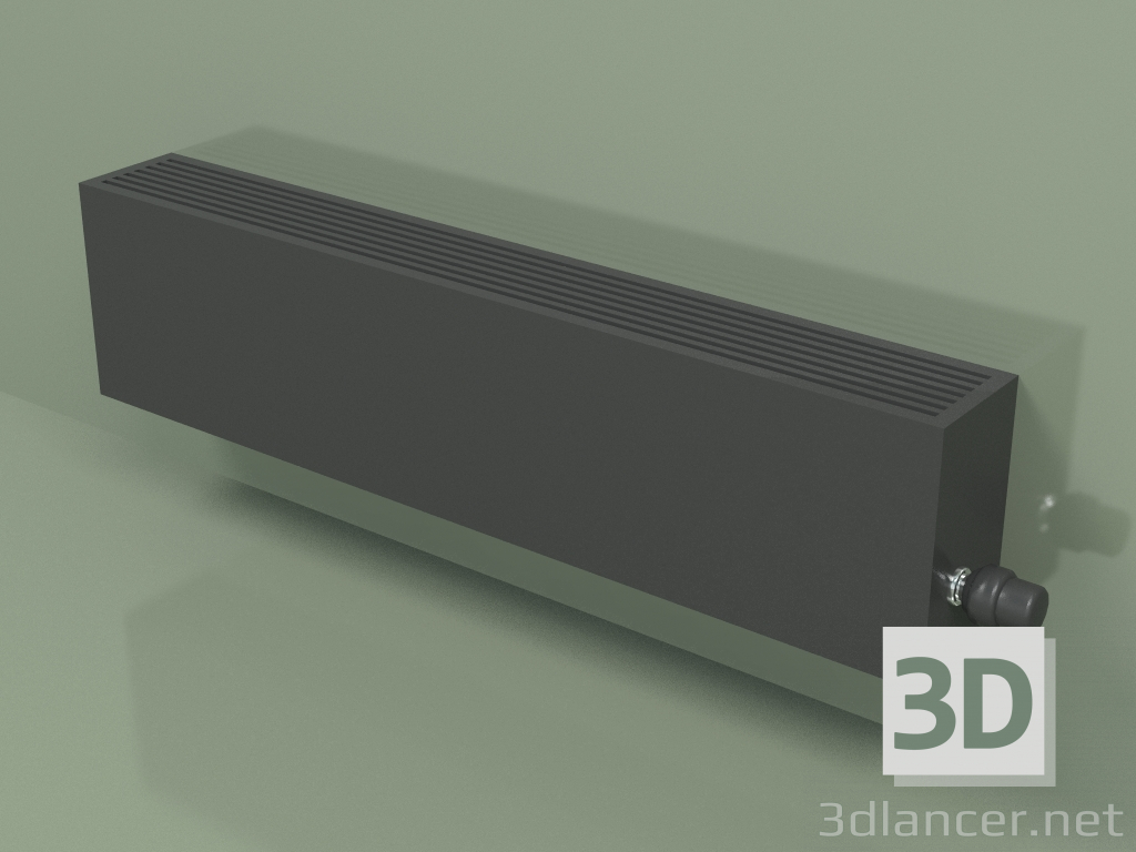 3D modeli Konvektör - Aura Slim Basic (240x1000x130, RAL 9005) - önizleme