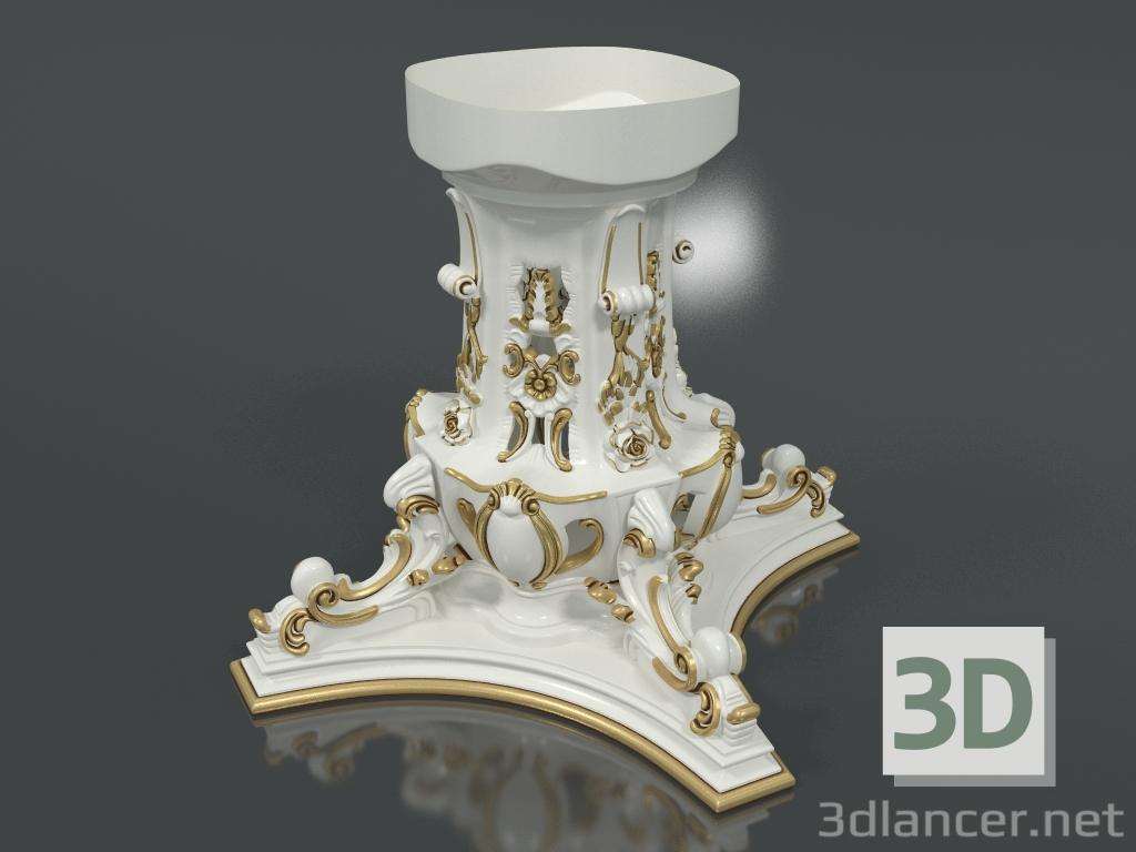 modèle 3D Piédestal (art. 14114) - preview