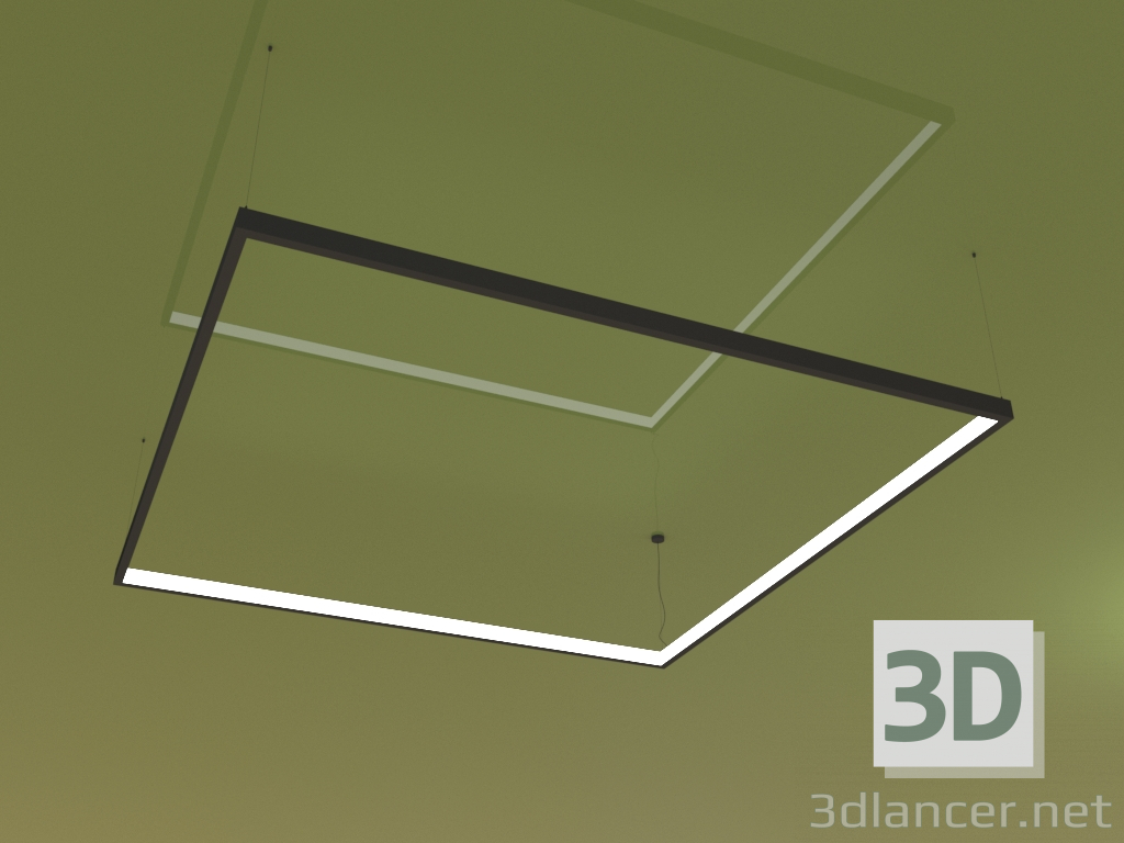 3D Modell Leuchte KVADRATO DENTRO (2565 mm) - Vorschau