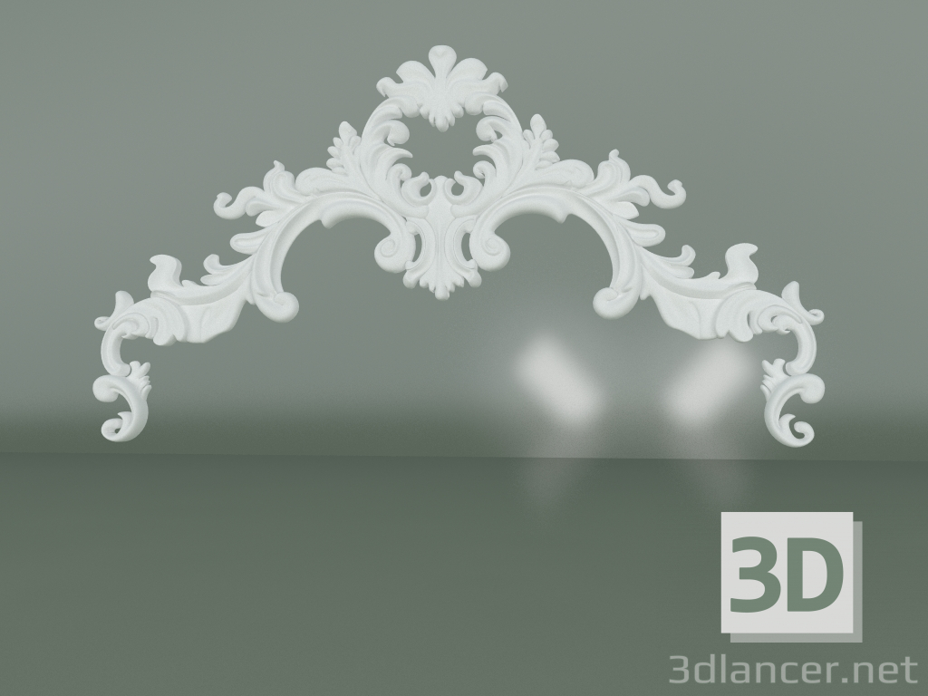 3D modeli Alçı dekorasyon elemanı ED091 - önizleme