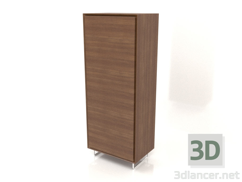 modello 3D Cassettiera TM 013 (600x400x1500, legno marrone chiaro) - anteprima