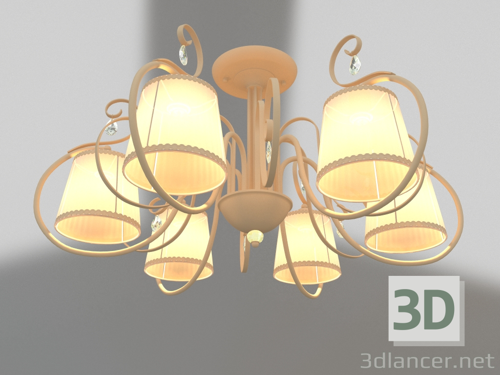 3d model Ceiling lamp Simone (FR2020-CL-06-BG) - preview