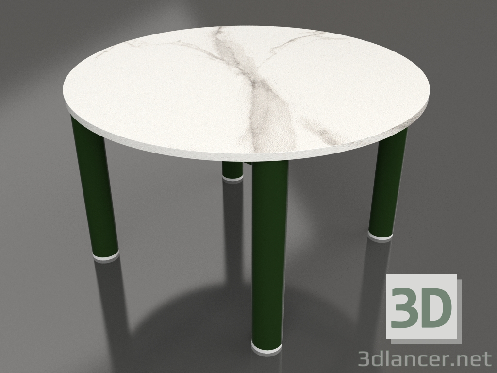 modello 3D Tavolino P 60 (Verde bottiglia, DEKTON Aura) - anteprima