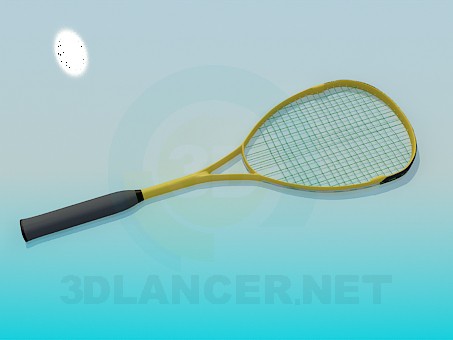 3d model Raqueta de tenis - vista previa