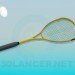 3d model Raqueta de tenis - vista previa