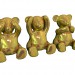 3d модель Спайк ведмеді золото – превью