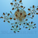 3d модель Люстра - кришталеві квіти – превью