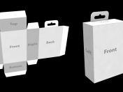 Cartón de paquete 3D (caja o bolsa)