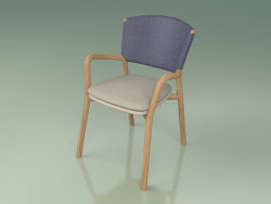Chair 061 (bleu, taupe en résine polyuréthane)
