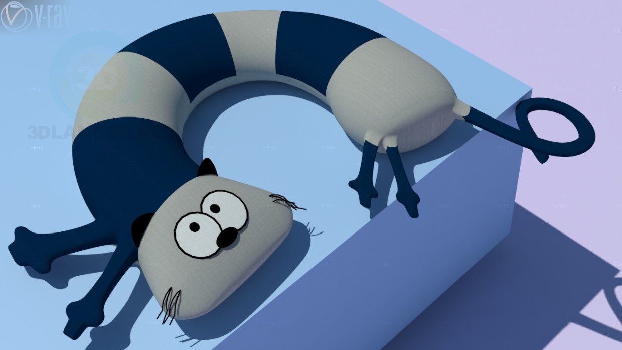 3d model Pillow for head - preview