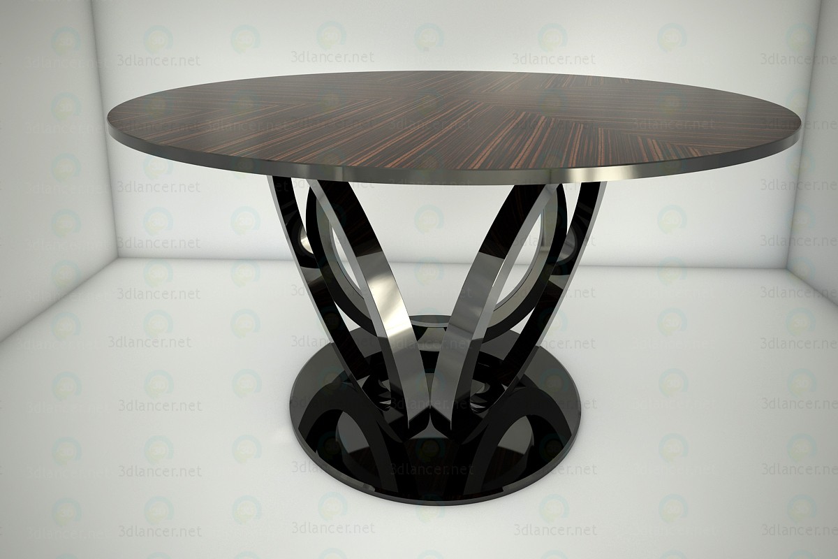 modello 3D Tondo tavolo - anteprima