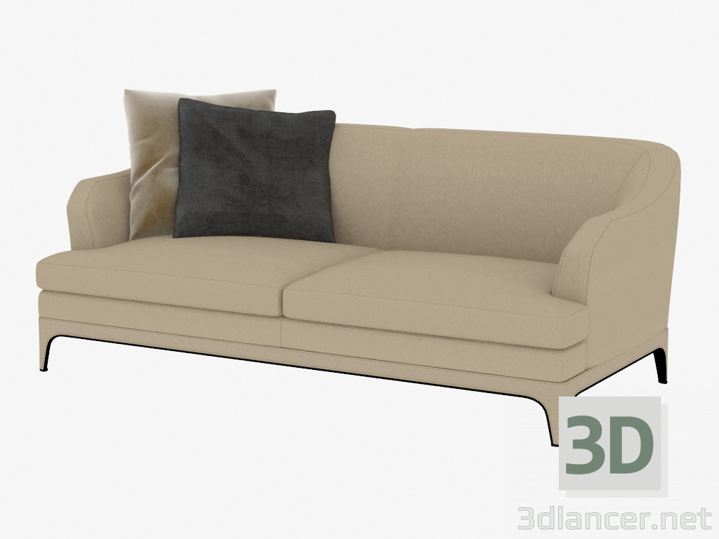 3d модель Двомісний шкіряний диван "Оскар" (208х98х83) – превью