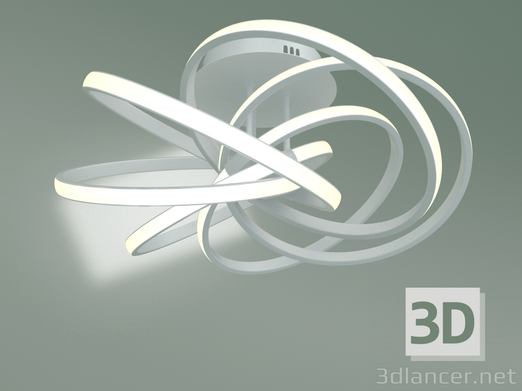 modello 3D Lampada da soffitto 90044-6 (bianco) - anteprima