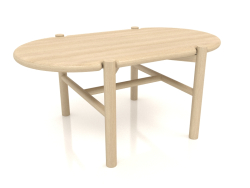 Table basse JT 07 (900x530x400, bois blanc)