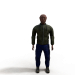 deportista 3D modelo Compro - render