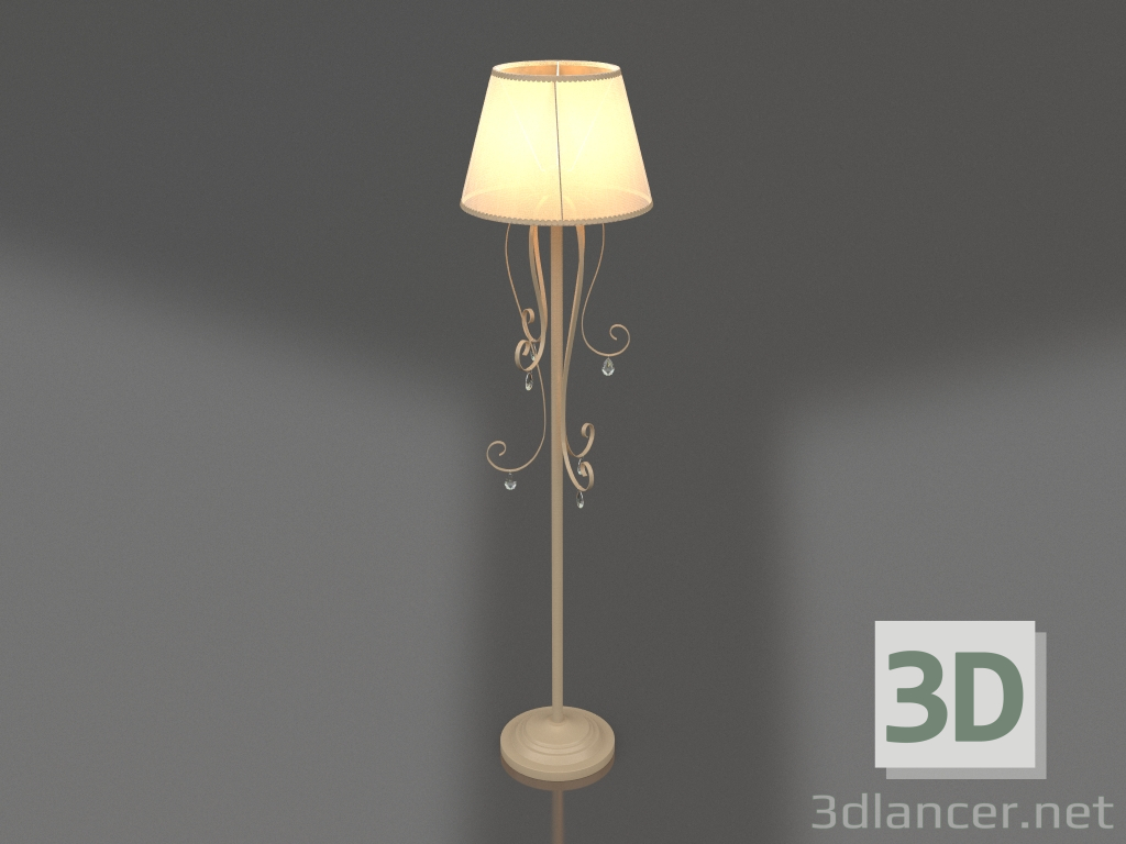 modello 3D Lampada da terra (lampada da terra) Simone (FR2020-FL-01-BG) - anteprima