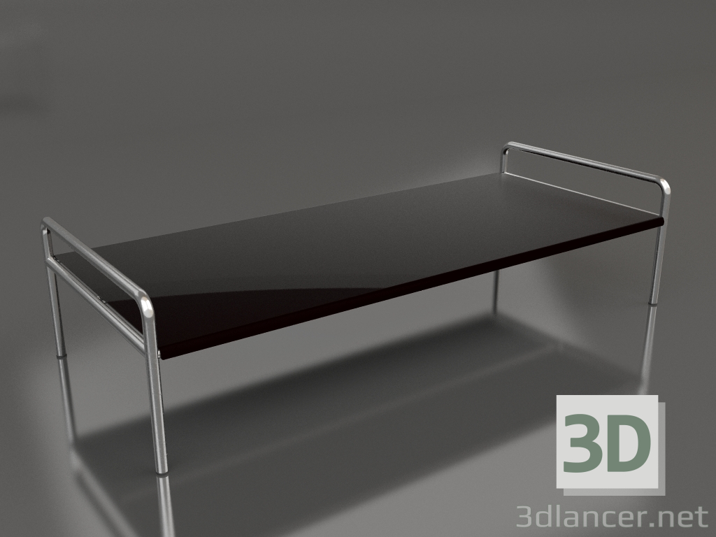 modèle 3D Table basse 153 avec plateau en aluminium (Noir) - preview
